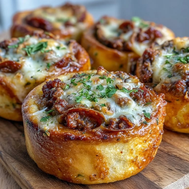 Serving platter of Irresistible High Protein Pepperoni Pizza Rolls with a side of warm pizza sauce for dipping.