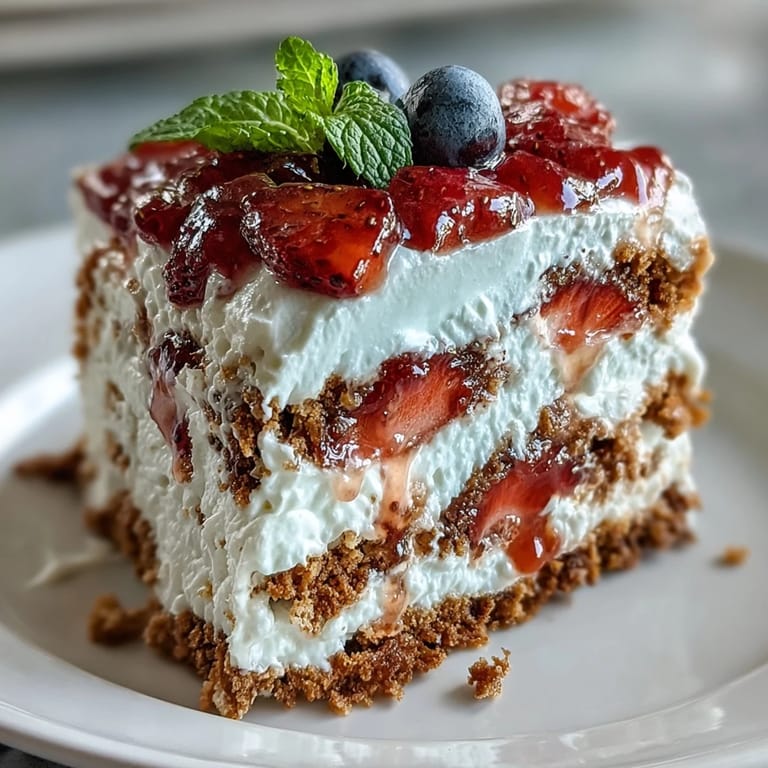 Refreshing Memorial Day No-Bake Icebox Cake, perfect for family summer celebrations.