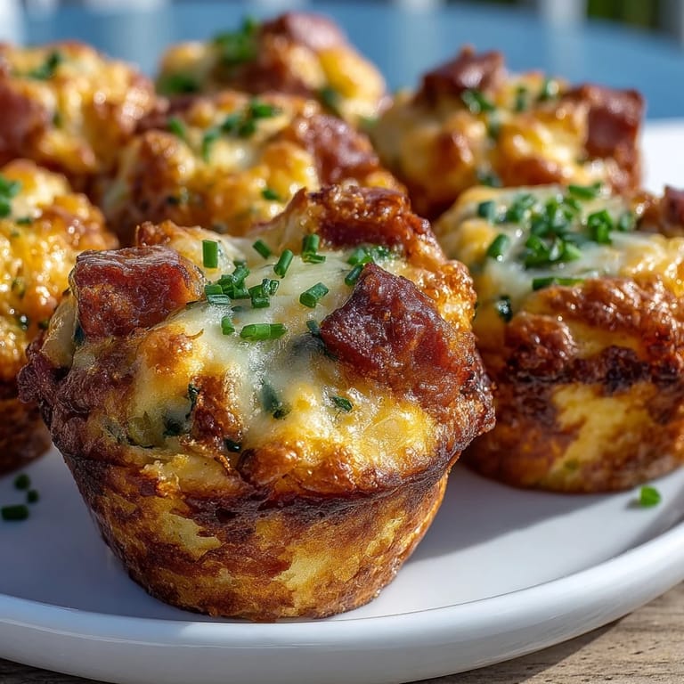 Close-up of mini corn dog muffins, a delightful summer appetizer.