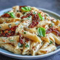 Marry Me Pasta with sun-dried tomatoes, a creamy, decadent Italian-American delight.